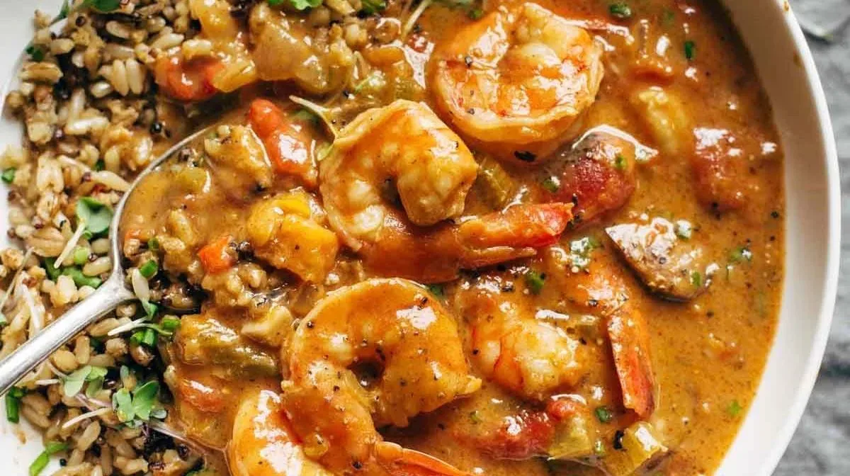 The Best Spicy Weekend Gumbo + Brown Rice