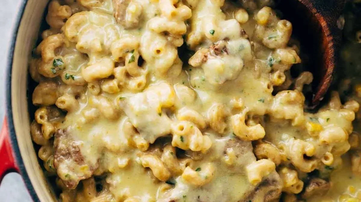 Steak and Cheddar Mac and Cheese