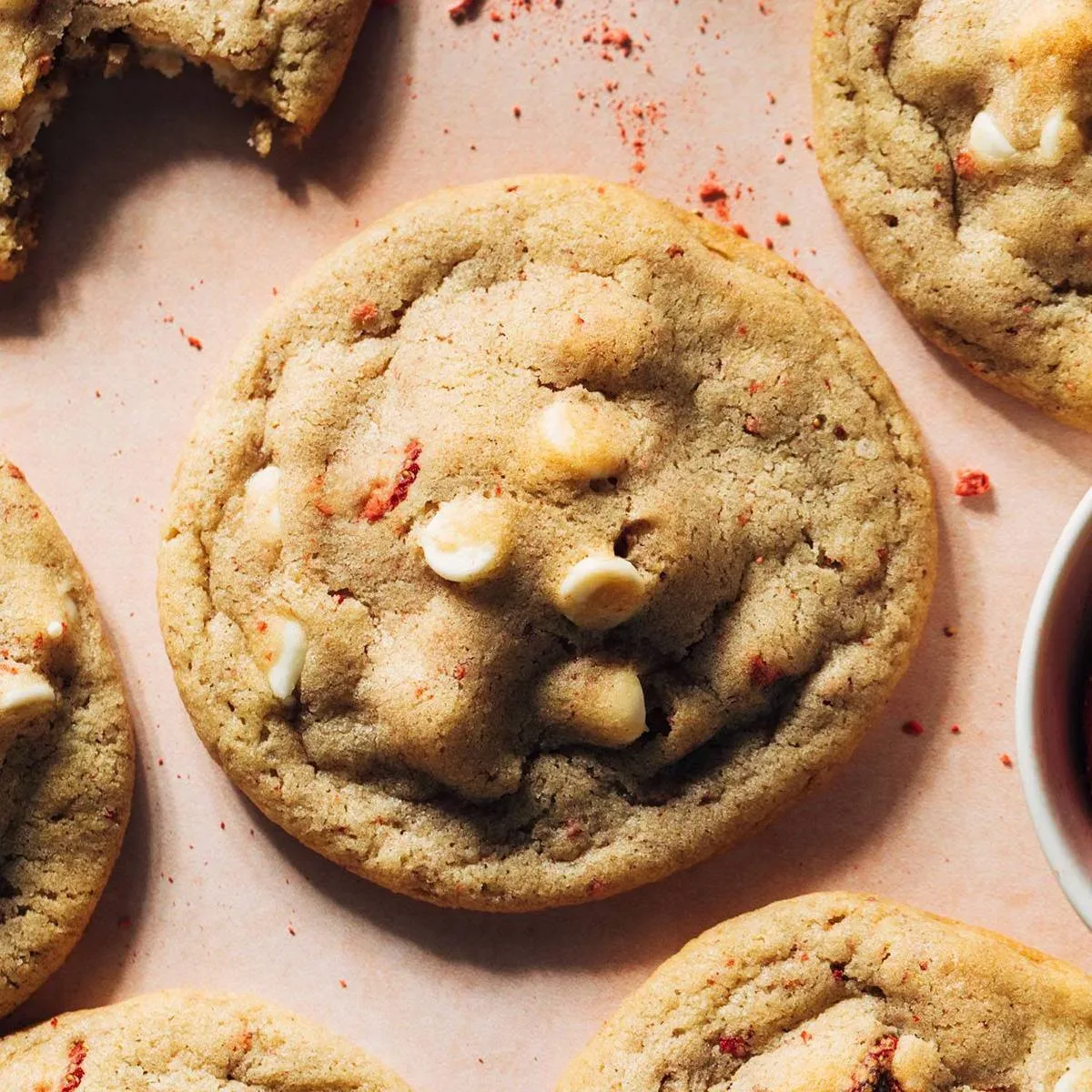 Strawberry White Chocolate Cookies