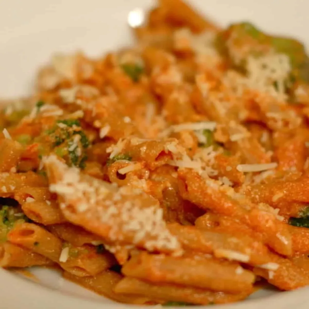 Tomato Ricotta Pasta with Broccoli
