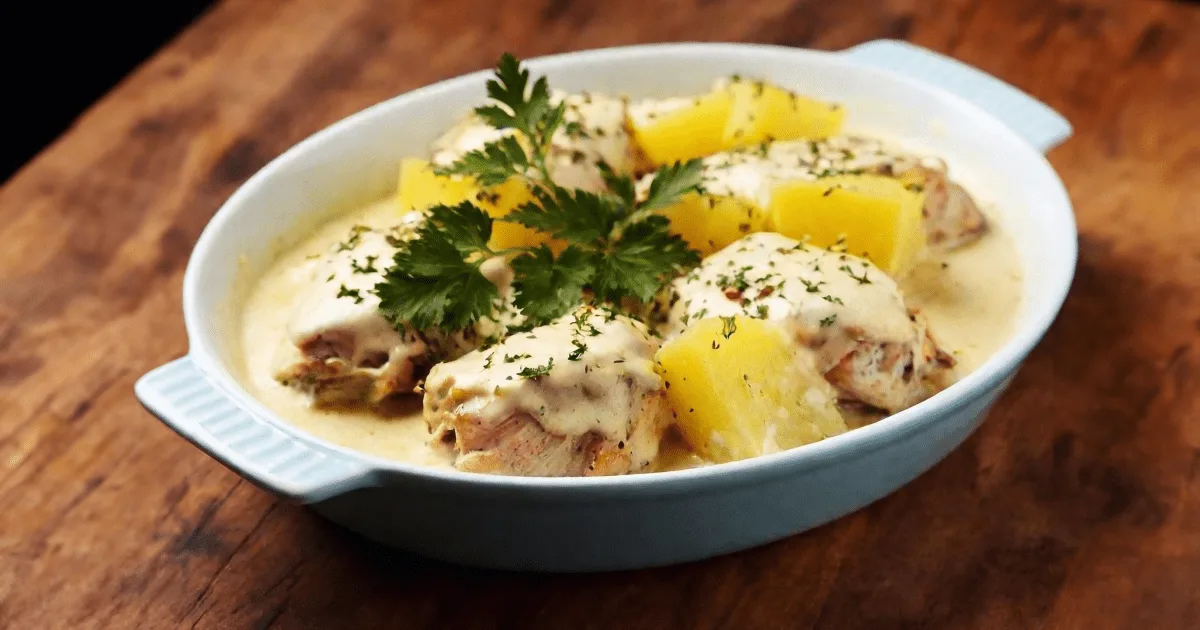 Куряче філе по-французьки з картоплею