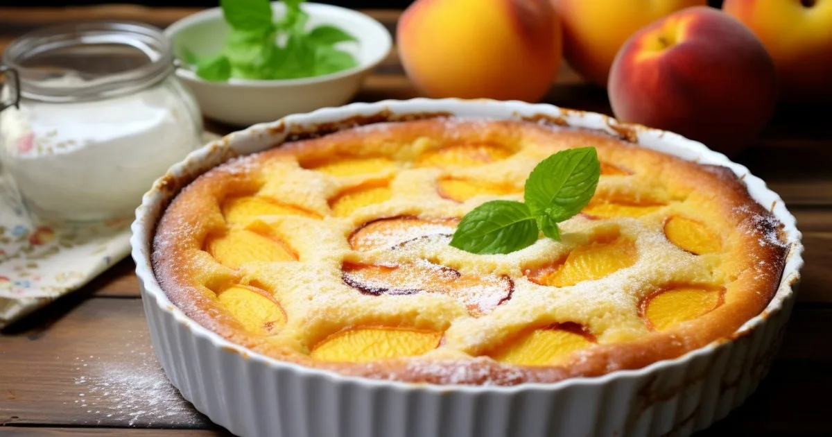 Клафуті з кардамоном і персиками