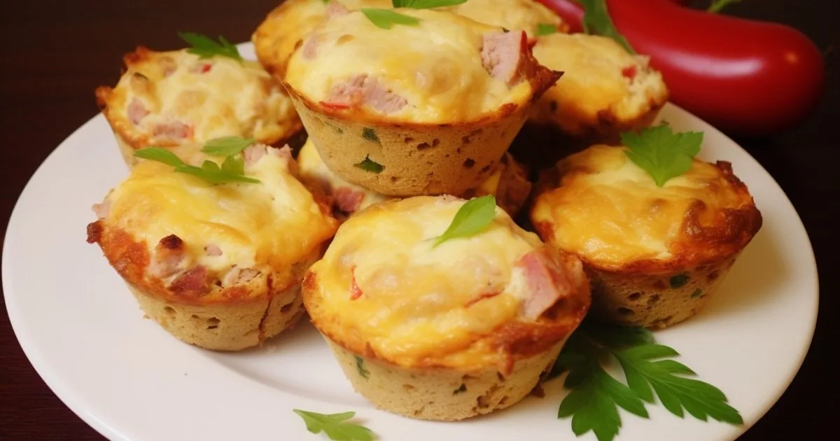 Закусочні кекси з курячого філе та печінки