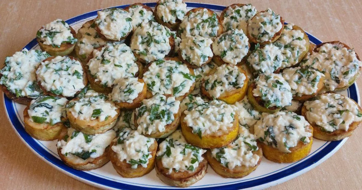 Кабачкові канапки на закуску і гарнір