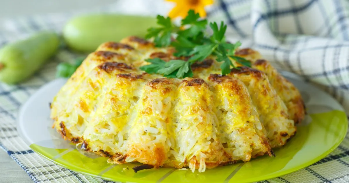 Бюджетний дует: запіканка з рисом та кабачками