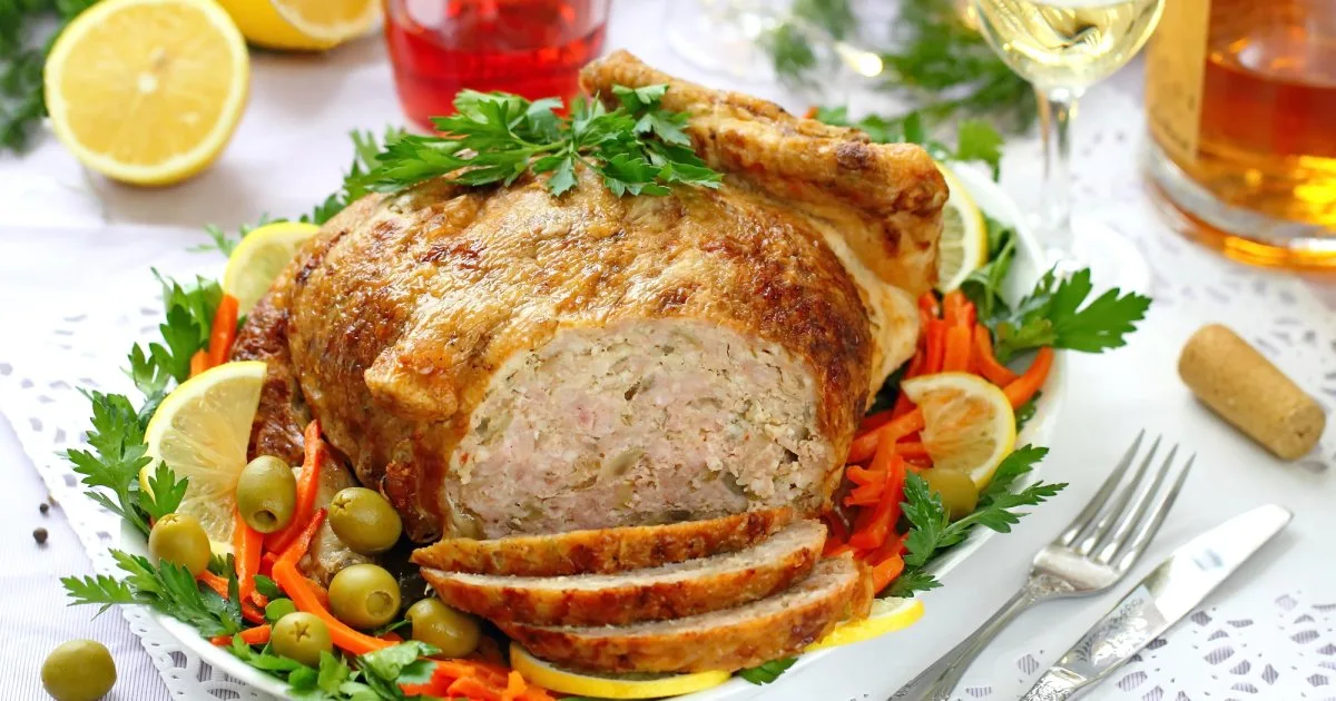 Королева святкового столу: фарширована курка з ананасом