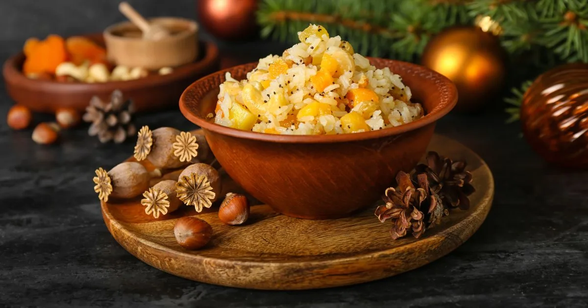 Кутя з рисом, горіхами і сухофруктами