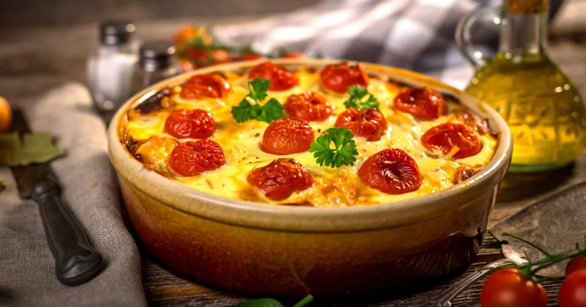 Клафуті з помідорами й оливками — дуже смачний французький пиріг