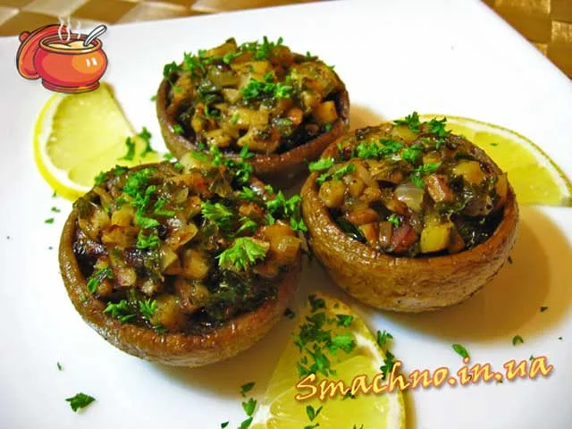 Печериці фаршировані