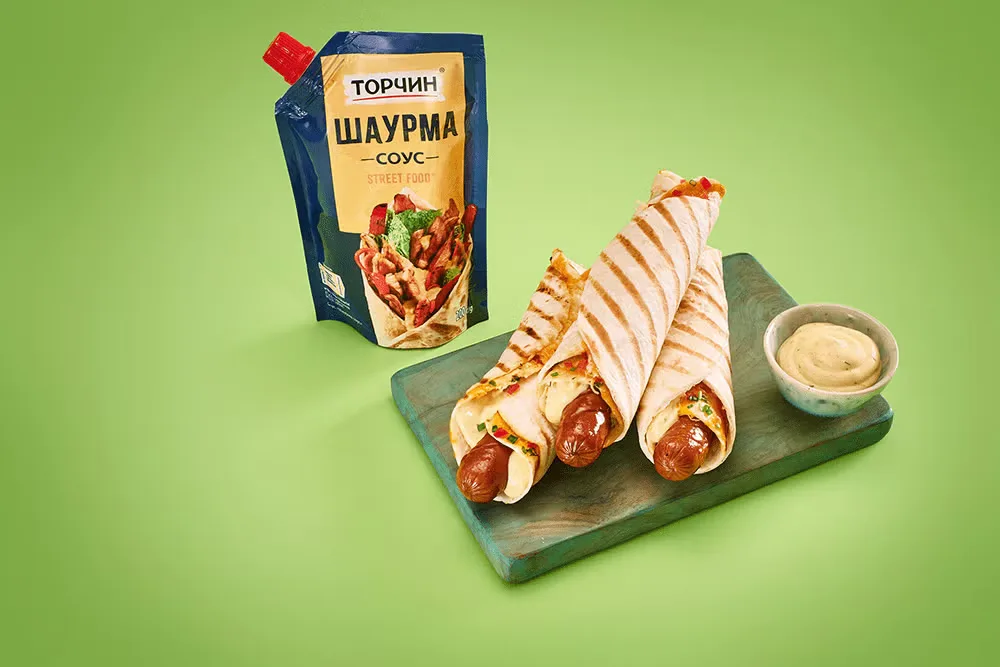 Хот-дог в лаваші з соусом Шаурма