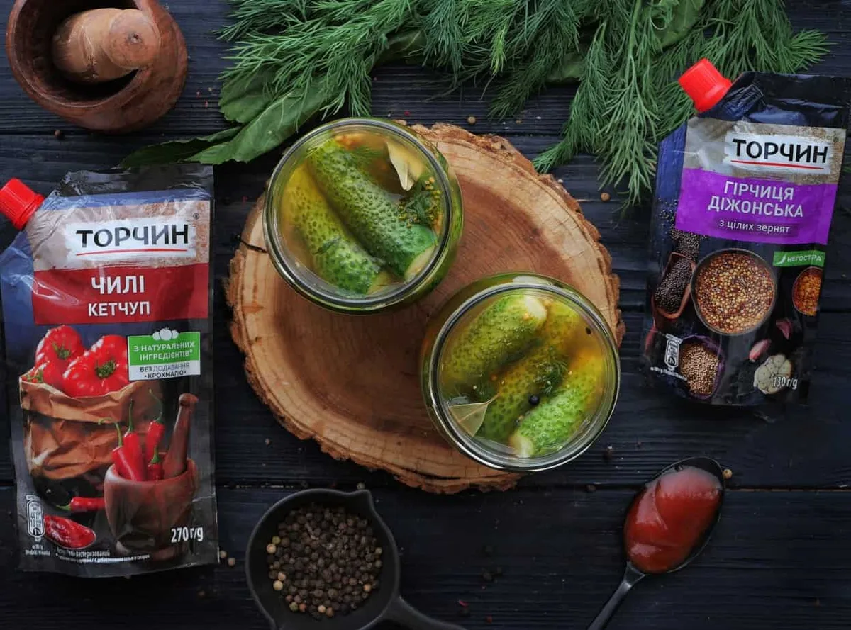 Мариновані огірки з гірчицею