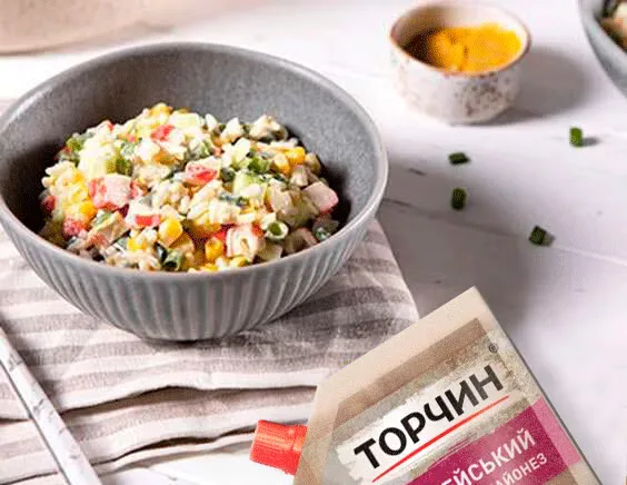 Салат з крабових паличок